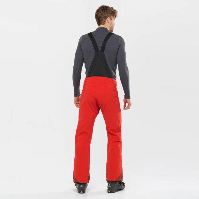 Red Salomon Outlaw 3L Men's Ski Pants | PH 98240E